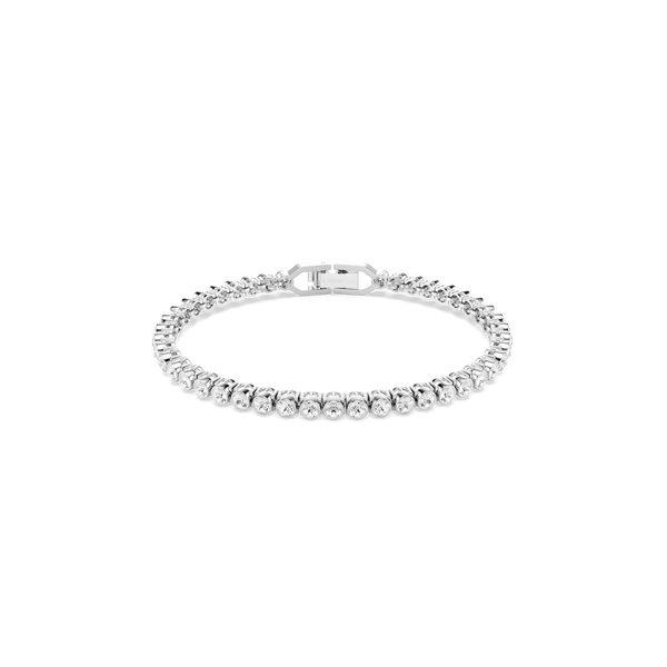 Imber Emily Tennis bracelet, Round cut, White, Rhodium plated — article 1043311