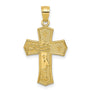 10K Passion Cross W/ JESUS Reversible Pendant