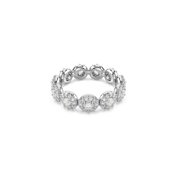 Una Angelic ring, Round cut, White, Rhodium plated — article 5642610