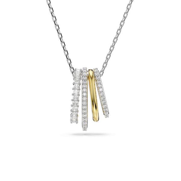 Hyperbola pendant, Mixed cuts, White, Mixed metal finish — article 5696626