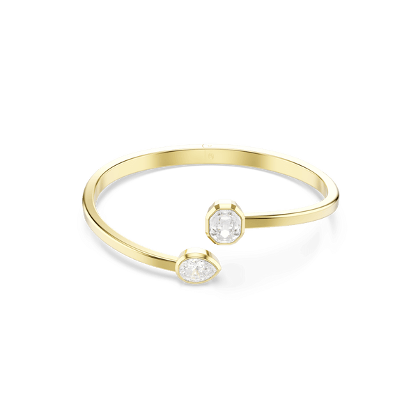 Imber bangle, Mixed cuts, White, 18K gold finish — article 5714316