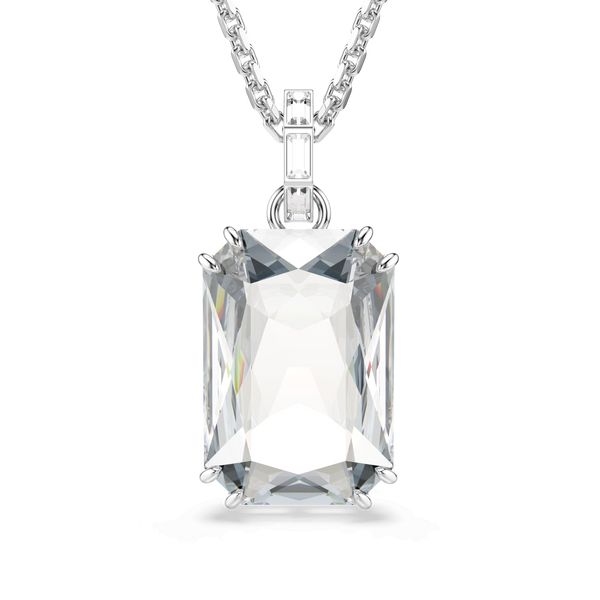 Millenia pendant, Octagon cut, White, Rhodium plated — article 5725768