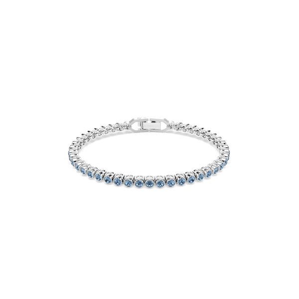 Imber Emily Tennis bracelet, Round cut, Blue, Rhodium plated — article 5734239