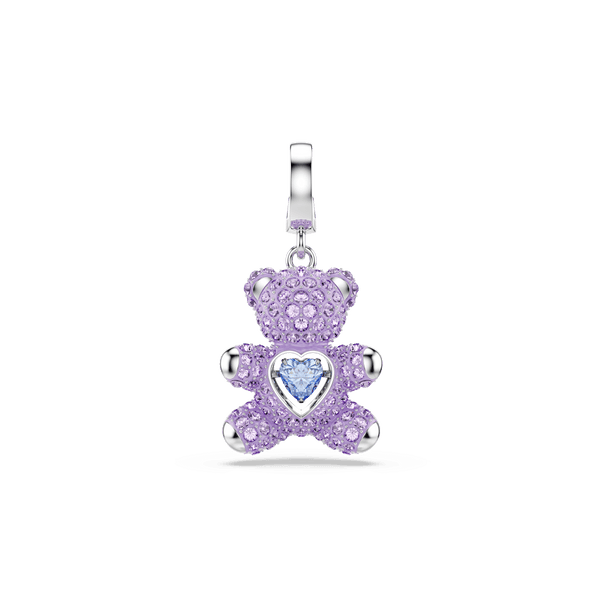 Idyllia charm, Mixed cuts, Teddy, Purple, Rhodium plated — article 5745610