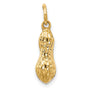 14k 3D Peanut Charm