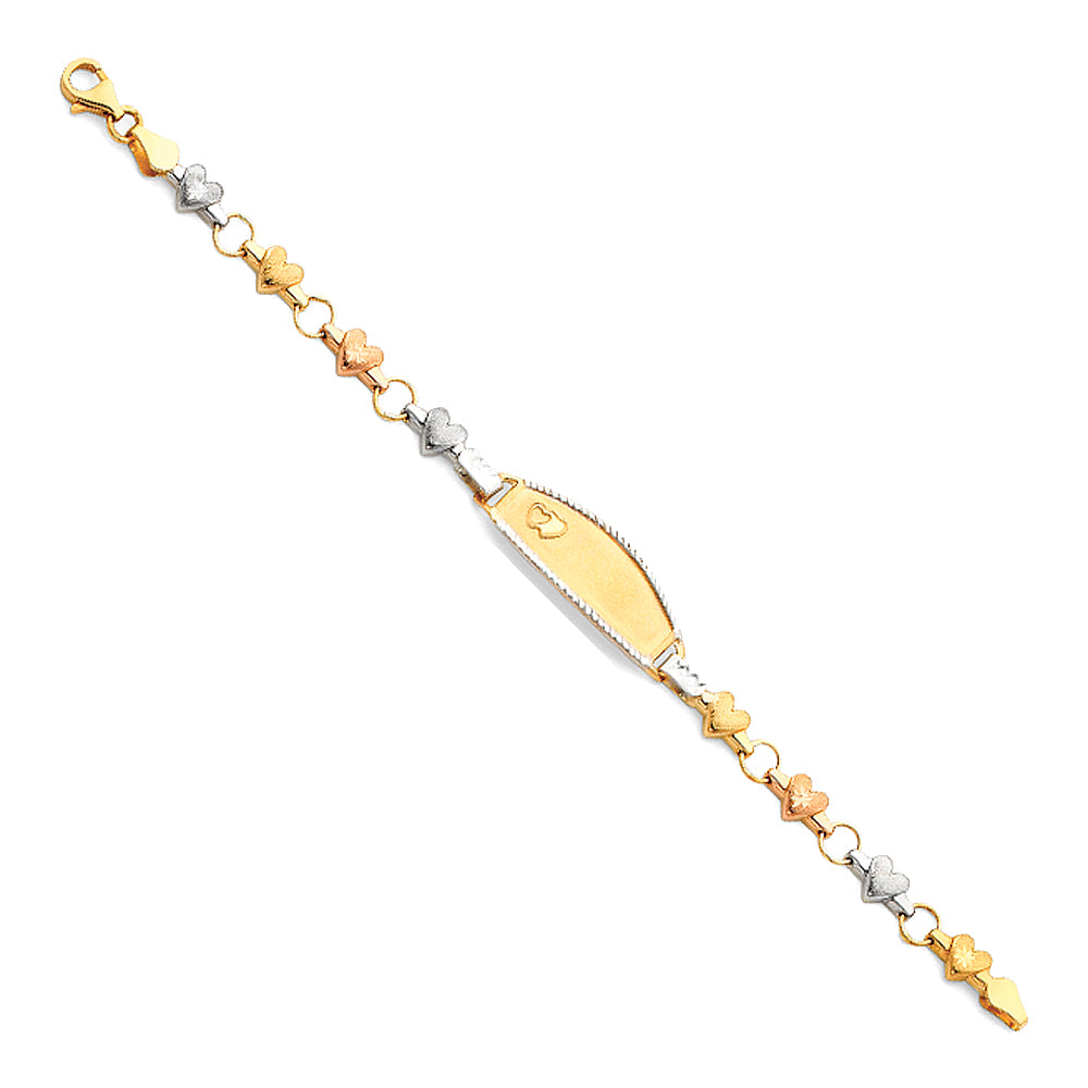 14K Junior Stampato ID Bracelet