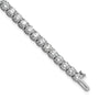14k White Gold 9ct Lab Grown Dia VS/SI+ G+ Complete Tennis Bracelet