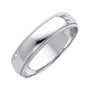 14K White Gold 5mm Milgrain Wedding Band