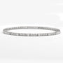 14KW 0.55CTW DIAMOND SINGLE ROW BEADED BANGLE