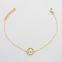 14KY 0.12CTW BLUE AND WHITE DIAMOND ADJUSTABLE