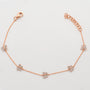 14KR 0.20CTW DIAMOND BUTTERFLY BRACELET