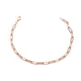 14KR 0.65CTW DIAMOND PAPERCLIP BRACELET