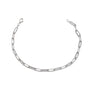 14KW 0.65CTW DIAMOND PAPERCLIP BRACELET