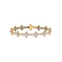 10KY 2.60CTW BAGUETTE DIAMOND CROSS BRACELET