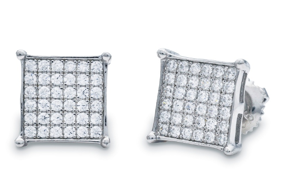 SS Moissanite Earrings