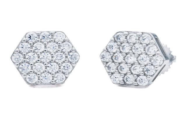SS Moissanite Earrings