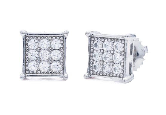 SS Moissanite Earrings