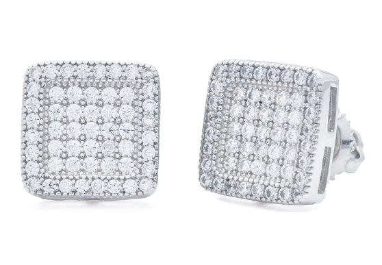 SS Moissanite Earrings