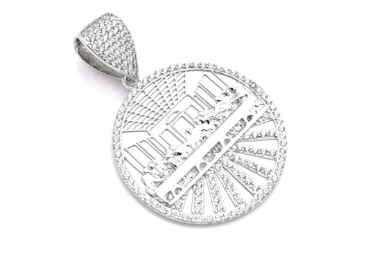 SS Moissanite Pendant