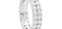 SS Moissanite Shared Prong Eternity Band