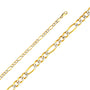 14KY 4.7MM Figaro 3+1 WP Regular Chain