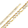 14KY 11.3MM Figaro 3+1 WP Regular Chain