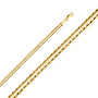 14KY 4MM Cuban Concave Chain