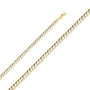 14k 6.9MM Diamond Cut WP Chain