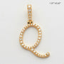 14KY 0.40CTW DIAMOND INITIAL PENDANT