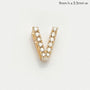 14KY 0.15CTW DIAMOND INITIAL SLIDE PENDANT