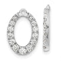14kw 1 1/3ct Lab Grown Diamond VS/SI+ G+ Oval Earring Jackets