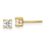 14k 1/2ct Lab Grown Diamond VS/SI+ G+ Round Comp Heavyweight Earrings