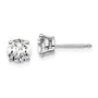 14kw 1 1/2ct Lab Grown Dia VS/SI+ G+ Round Comp Heavyweight Earrings