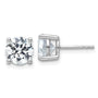 14kw 4ct Cert Lab Grown Dia VS/SI+ G+ Round Comp Heavyweight Earrings