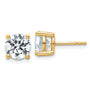 14k 4ct Cert Lab Grown Dia VS/SI+ G+ Round Comp Heavyweight Earrings