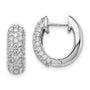 14kw 1 1/5ct Lab Grown Diamond VS/SI+ G+ Comp Hinged Hoop Earrings