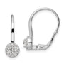 14kw 3/4ct Lab Grown Diamond VS/SI+ G+ Comp Drop Leverback Earrings