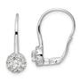 14kw 1ct Lab Grown Diamond VS/SI+ G+ Comp Drop Leverback Earrings