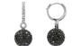 EFFY 14K WHITE GOLD DIAMOND,BLACK DIAMOND, EARRINGS