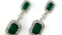 EFFY 14K WHITE GOLD DIAMOND,NATURAL SAPPHIRE EARRINGS