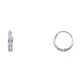 14KW CZ Huggies Earrings