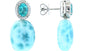 EFFY 925 STERLING SILVER DIAMOND,APATITE,Y5 EARRINGS