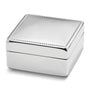 Nickel-plated Square Beaded Lid Box