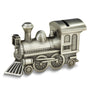 Pewter Finish Train Bank