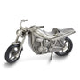 Pewter Finish Motorcycle Bank