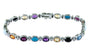 EFFY 14K WHITE GOLD DIAMOND,AMETHYST,WHITE AGATE,LONDON BLUE TOPAZ,CITRINE,MADERA CITRINE,RHODOLITE,PERIDOT,TURQUOISE,ONYX BRACELET