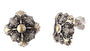 EFFY 925 STERLING SILVER/18K YELLOW GOLD DIAMOND EARRINGS