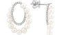 EFFY 14K DIAMOND,FRESH WATER PEARL EARRINGS