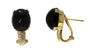 EFFY 14K YELLOW GOLD DIAMOND,ONYX EARRINGS