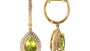 EFFY 14K YELLOW GOLD DIAMOND,PERIDOT EARRINGS